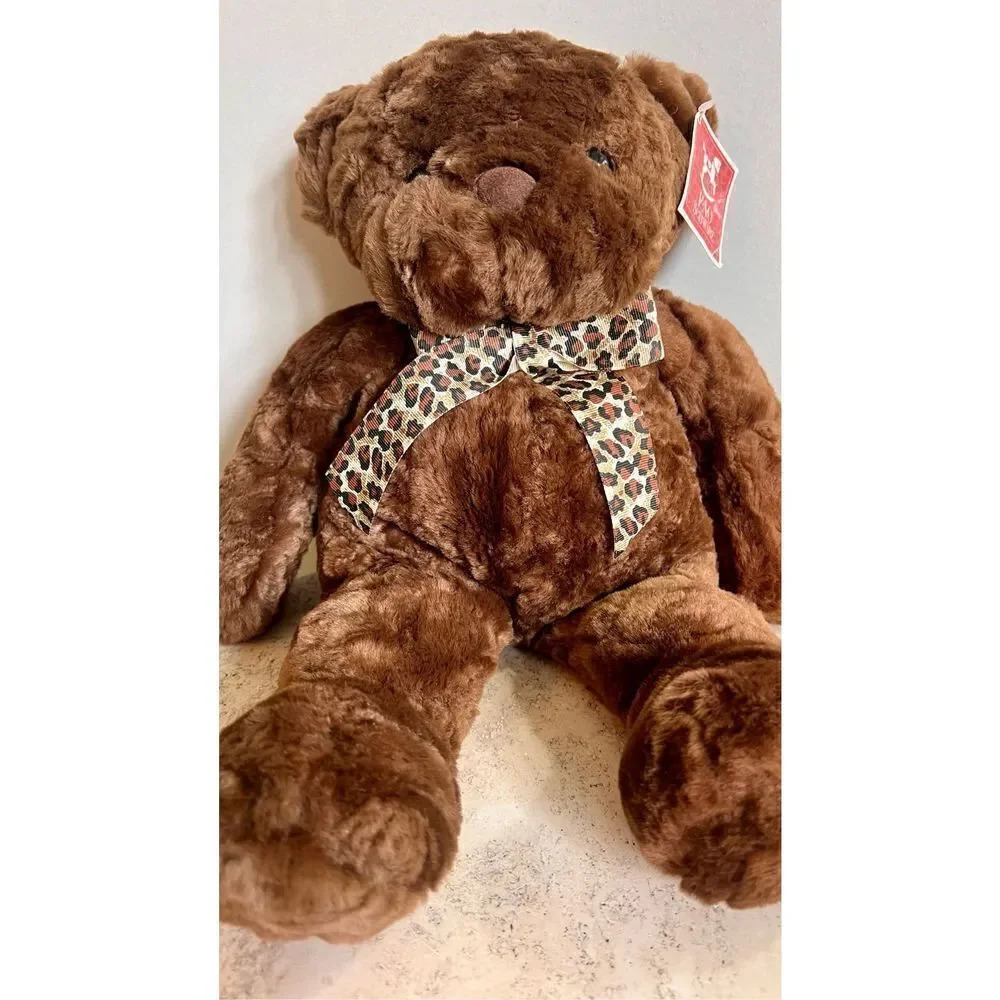 FAO Schwarz Dark Brown Vintage Fifth Avenue Plush Teddy Bear Size Medium NWT - Picture 2 of 11